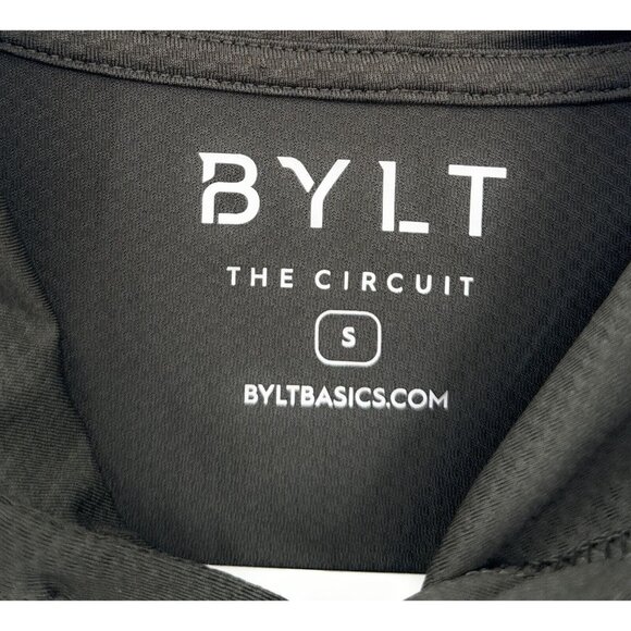 BYLT The Circuit Lightweight Hoodie Henley Snap Button Performance Pullover Sz S - Picture 2 of 5